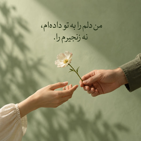 دوست داشتن بدون توقع؛ ۱۲۰ جمله برای عشقی که چیزی در عوض نمی‌خواهد