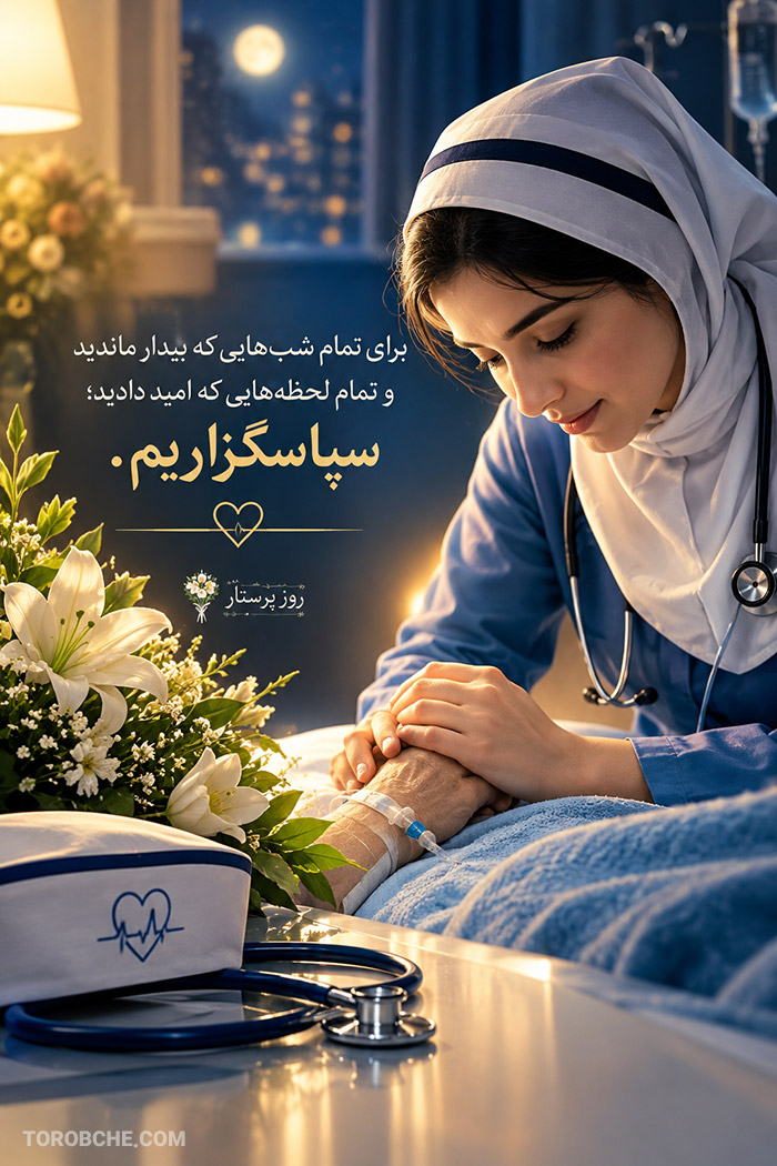 متن تبریک روز پرستار و ولادت حضرت زینب (س)؛ پیامک و پیامهای زیبا 3 پوستر تبریک روز پرستار