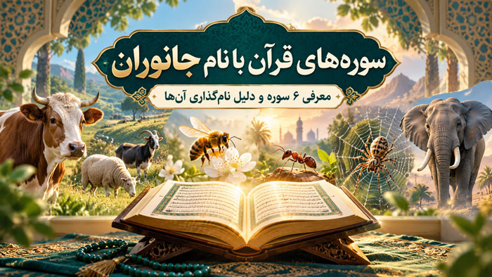 سورههای قرآن با نام جانوران؛ معرفی ۶ سوره و دلیل نامگذاری آنها 1 سورههای قرآن با نام جانوران؛ معرفی ۶ سوره و دلیل نامگذاری آنها
