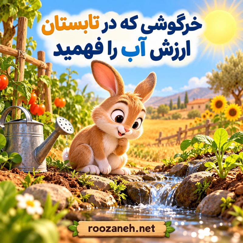 قصه بچگانه درباره تغییر فصلها | داستانهای آموزنده درباره چهار فصل سال 3 خرگوشی که در تابستان ارزش آب را فهمید