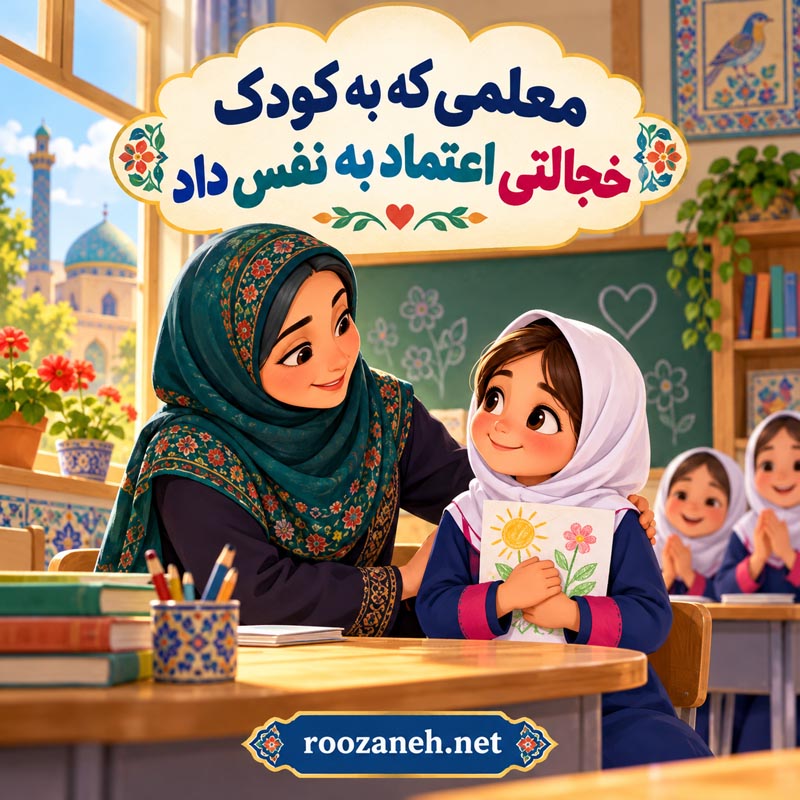قصه بچگانه معلم خوب / داستانهای آموزنده درباره مهربانی و فداکاری معلم 2 معلمی که به کودک خجالتی اعتماد به نفس داد