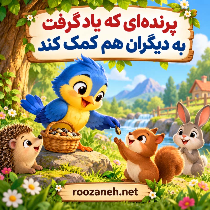 «پرنده‌ای که یاد گرفت به دیگران هم کمک کند»