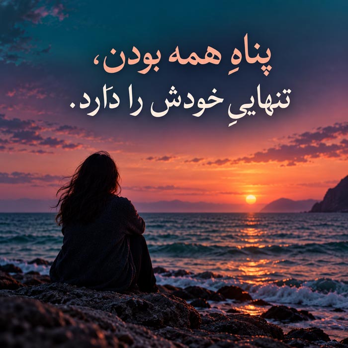 متن برای کسی که همیشه حال بقیه را خوب میکند اما کسی حال خودش را نمیپرسد 3 متن خاص تنهایی