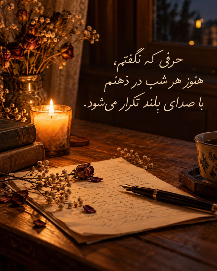 حرفهایی که هیچوقت گفته نشد؛ جملات برای احساسات ناگفته و فروخورده 2 حرفهایی که هیچوقت گفته نشد؛ جملات برای احساسات ناگفته و فروخورده