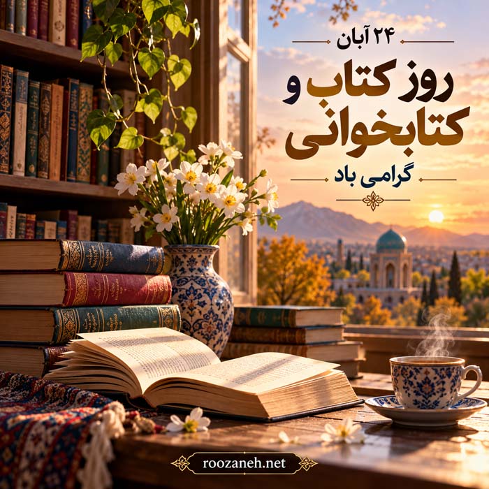 عکس نوشته تبریک روز کتاب و کتابخوانی ( ۲۰ عکس زیبا مخصوص افراد کتابباز ) 13 عکس نوشته تبریک روز کتاب