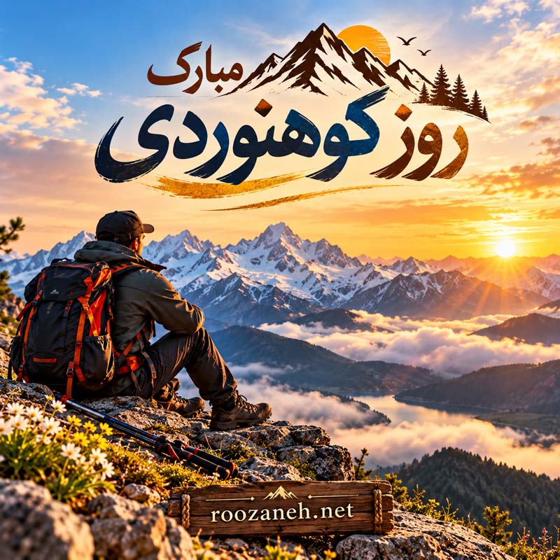 عکس نوشته و متن تبریک روز کوهنوردی | عکس و جملات زیبا برای عاشقان قلهها 16 عکس نوشته و متن تبریک روز کوهنوردی