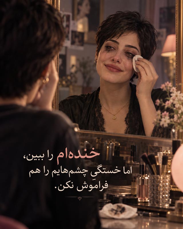 متن درباره خندیدن وقتی حالت خوب نیست؛ لبخندهای پشت خستگی