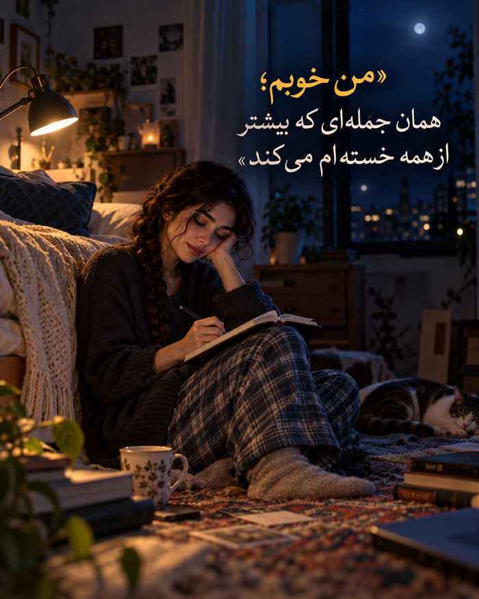 متن درباره خندیدن وقتی حالت خوب نیست؛ لبخندهای پشت خستگی