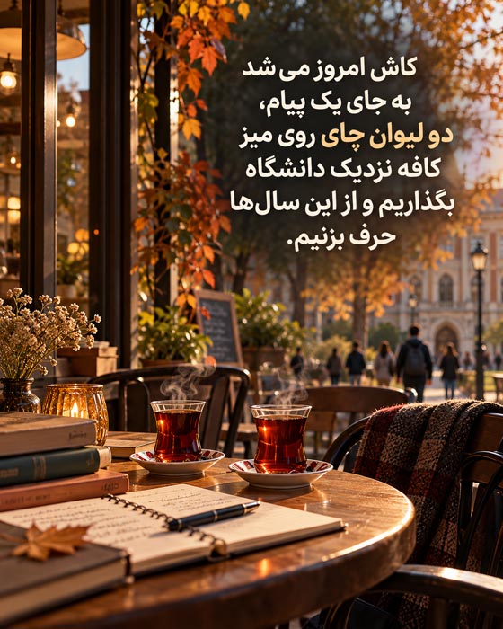 متن تبریک تولد دوست قدیمی بعد از سالها بیخبری؛ جملات نوستالژیک و احساسی 3 متن تبریک تولد همکلاسی و همنیمکتی قدیمی با حالوهوای مدرسه