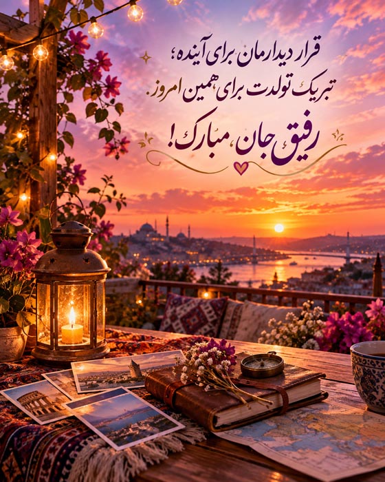 عکس‌نوشته کوتاه برای تبریک تولد دوست مجازی