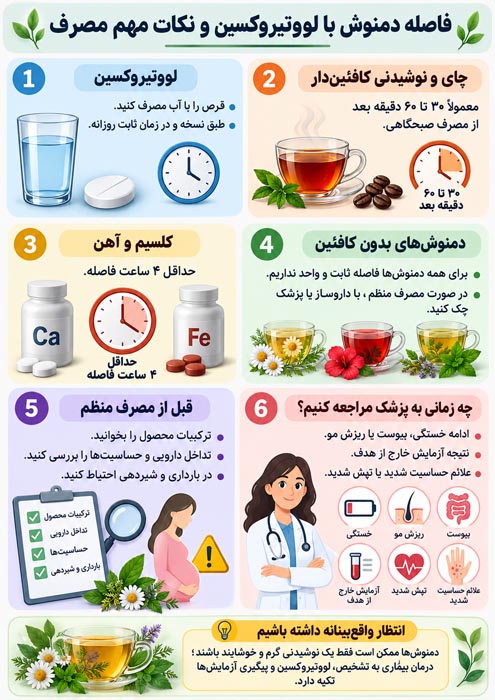 بهترین دمنوش برای کم‌کاری تیروئید؛ بررسی شواهد و تداخل‌ها