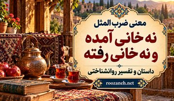 معنی ضرب المثل نه خانی آمده و نه خانی رفته